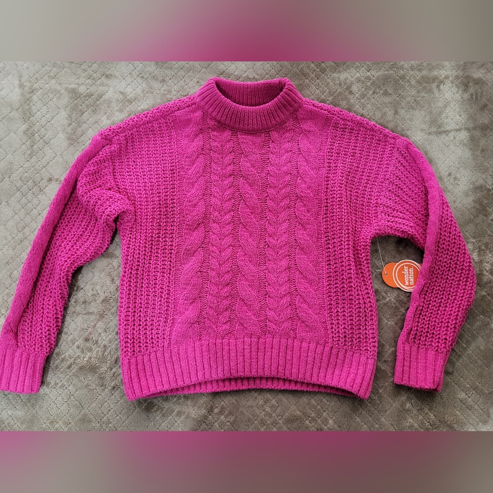 Wonder Nation Sweater- Pink